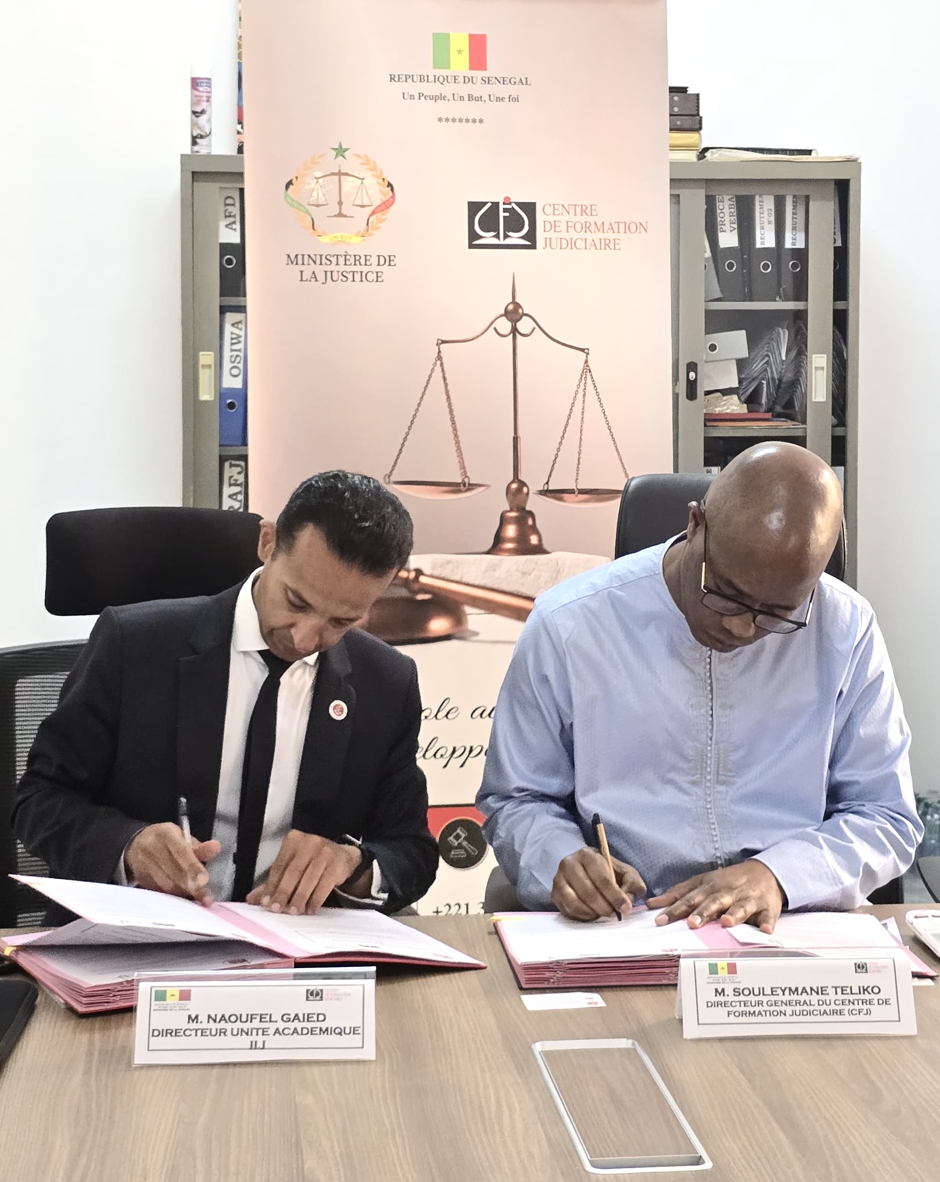 L'IIJ et le Centre de formation judiciaire (CFR) signent un protocole d'accord